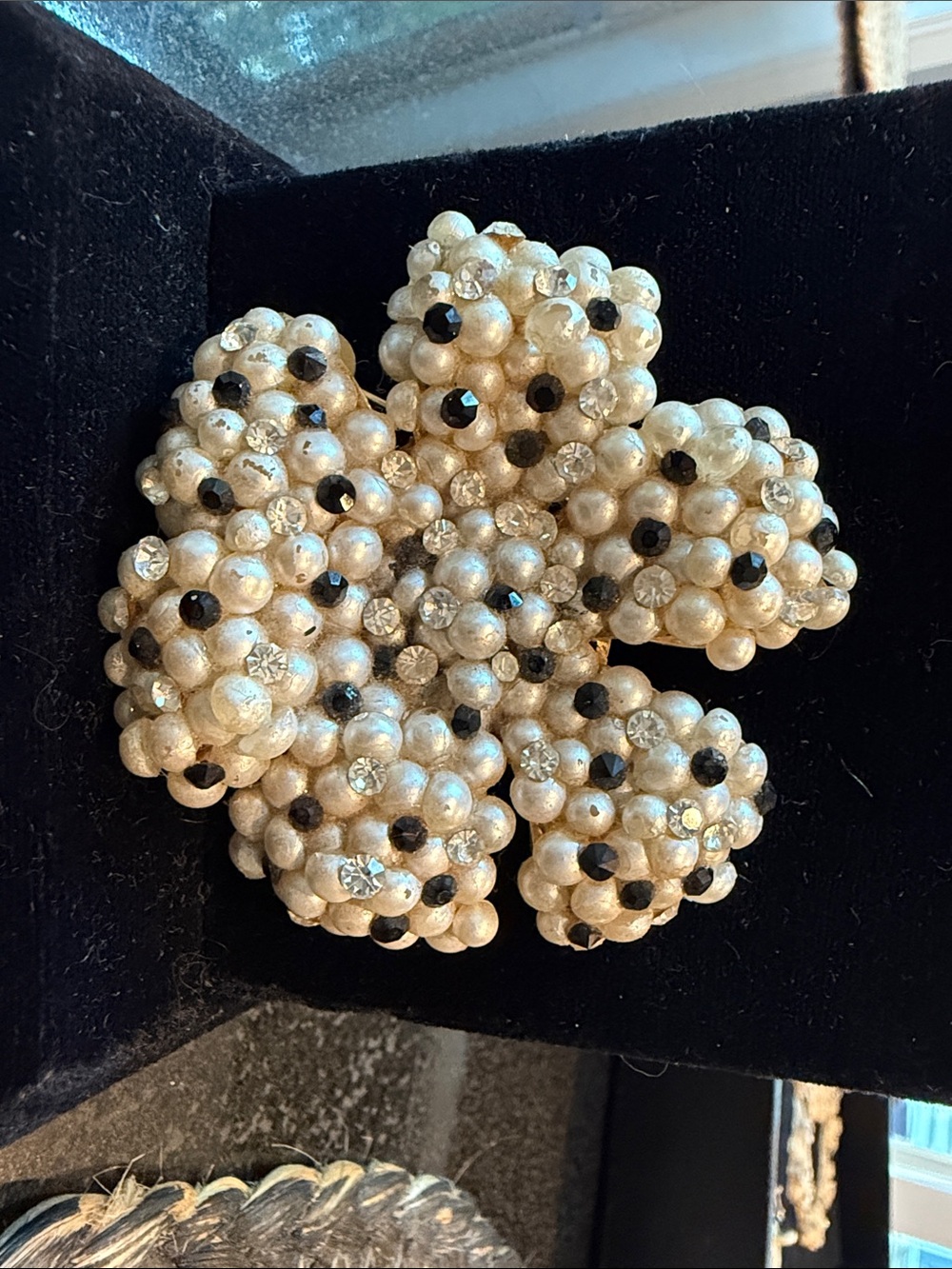 Trifari signed six clove brooch